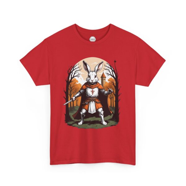 Rabid Rabbit Knight Unisex Heavy Cotton Tee - Image 11