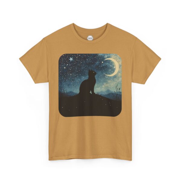 Stardust Kitty Unisex Heavy Cotton Tee - Image 3