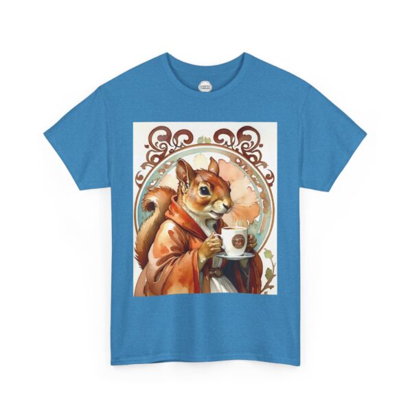 Squirrel Sipper Coffee Unisex Heavy Cotton Tee - Image 10