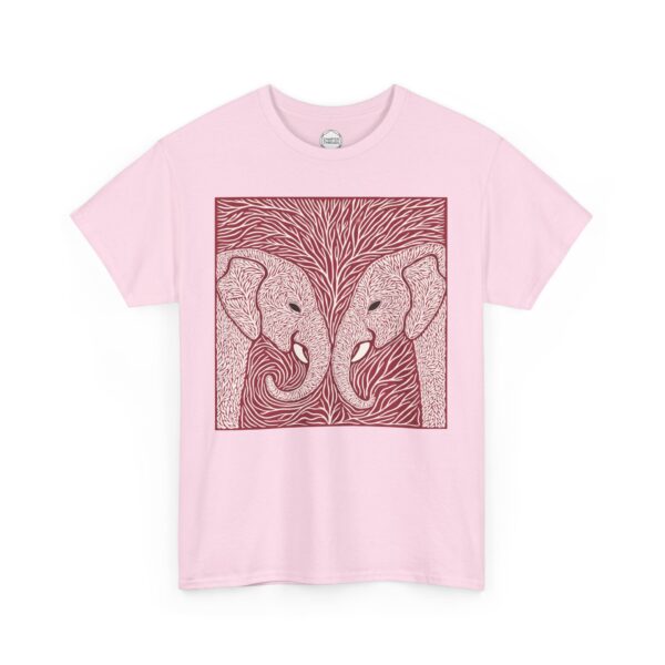 Trunk to Trunk Elephant Love Unisex Heavy Cotton Tee - Image 7