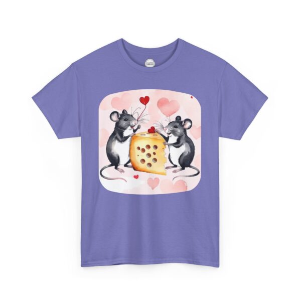 Cheesy Grins Mice in Love Unisex Heavy Cotton Tee - Image 8